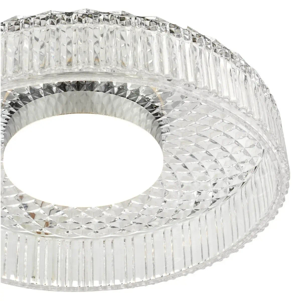 Kryształowy plafon Leena LEE5208 LED 16W 2700K okrągły chrom