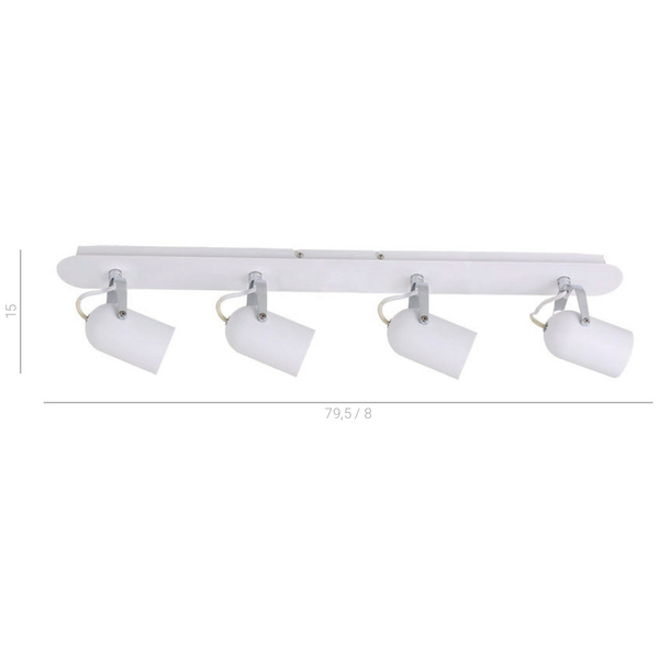Regulowana LAMPA halogenowa LUMEN FH31144-AJ13 Italux metalowa OPRAWA sufitowa spot REFLEKTORKI białe