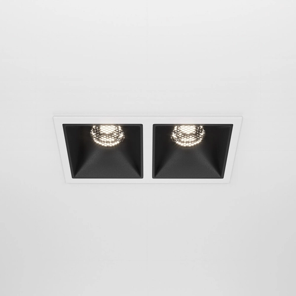 Wpust sufitowy Alfa DL043-02-10W4K-SQ-WB LED 20W 4000K biały czarny