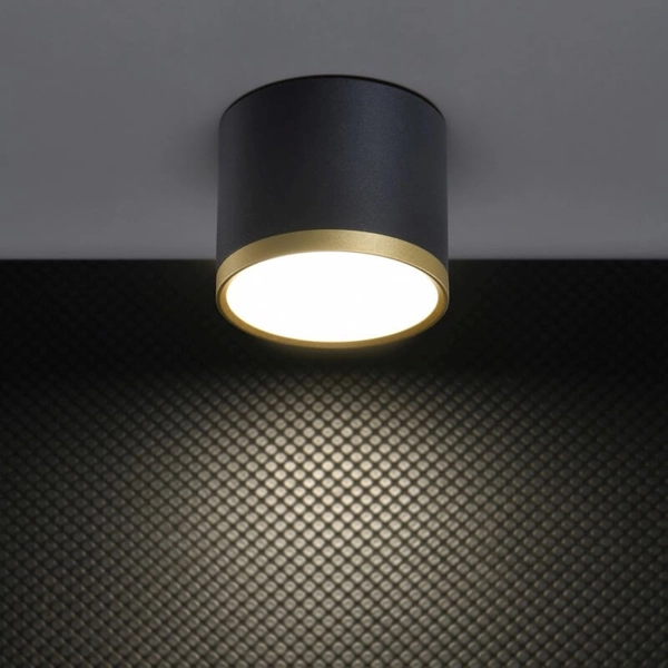 Lampa sufitowa LED 2275963 Candellux tuba do jadalni złota czarna