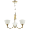 Lampa wisząca Alton 1805-3AN Endon potrójny szklany kielich mosiądz