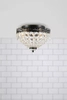 Glamour lampa sufitowa Joline crystals czarna przezroczysta