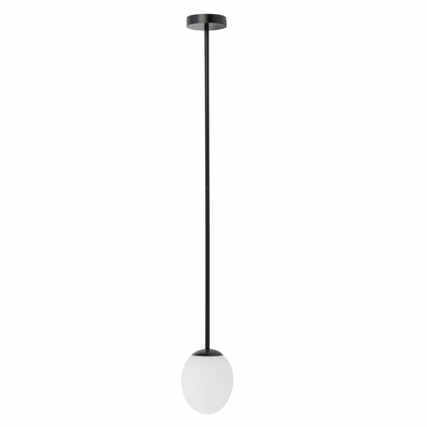 Sufitowa lampa łazienkowa Ice Egg 8124 IP44 jajo metalowa biały czarny