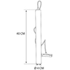 Lampa sopel do szyn magnetycznych 3-fazowych 490 Domeno LED 7W 4000K czarna