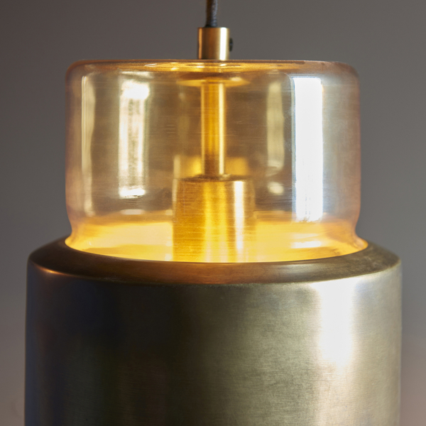 Zwisowa lampa L&-190599 Light& nad stół loftowa patyna mosiądz