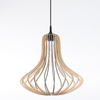 Skandynawska lampa wisząca SL.0641 drewniana klatka do holu