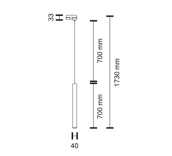 LAMPA wisząca YABU 7869 Shilo metalowa OPRAWA sopel ZWIS tuba do systemu szynowego biała