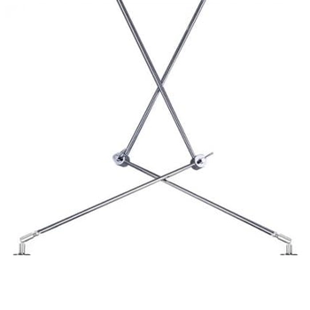 Stelaż do wiszącej lampy z regulacją Adam AZ1842 na wysięgniku srebrny
