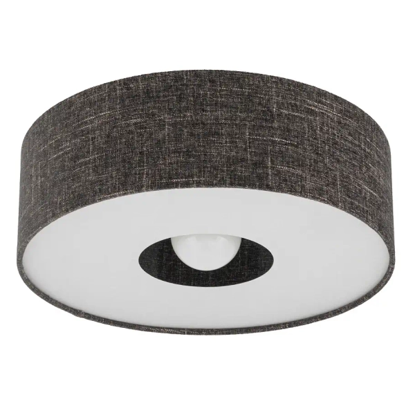 Tuba lampa sufitowa AMARELA 11658 okrągła z tkaniny czarna