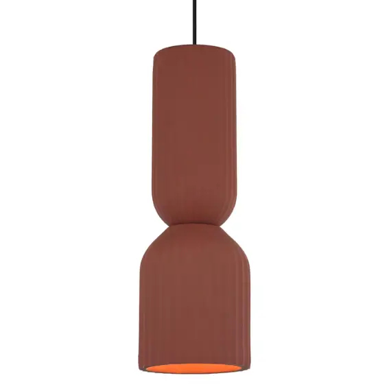 Skandynawska lampa wisząca Balera LP-0309/1P Red matowy czerwony