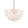Sufitowa/wisząca lampa CONCORD mosiężny metalowy szkło ryflowane art deco do sypialni C04491BR