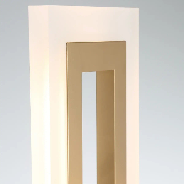 Prostokątny kinkiet ścienny Inizio QN-INIZIO-1W-BG LED 20W 3000K złoty