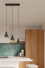 Metalowa oprawa wisząca Taleja SL.0985 Sollux kuchenna loft czarna