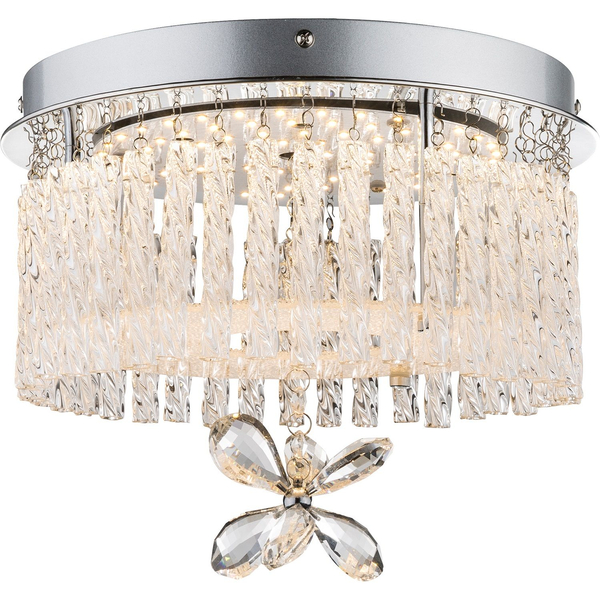 Plafon Mathilda 68397-12 z kryształkami LED 12W 4000K chrom