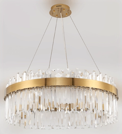 Wisząca lampa jadalniana Lux CGLUXWIS80 Copel LED 50W 3000K crystal mosiądz