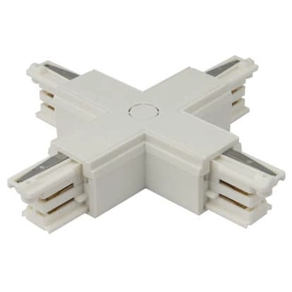 Łącznik typu "X" do szyn DOBAC MHT1-X-WH TRACK Maxlight biały