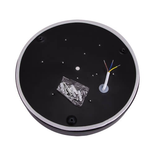 LAMPA sufitowa TOTEM LED C 03926 Ideus okrągła OPRAWA plafon LED 16W 4000K metalowy czarny