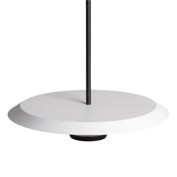 Lampa wisząca metalowa Rotonde ABR-LWO-RTO-10W-BZ LED 10W biała czarna