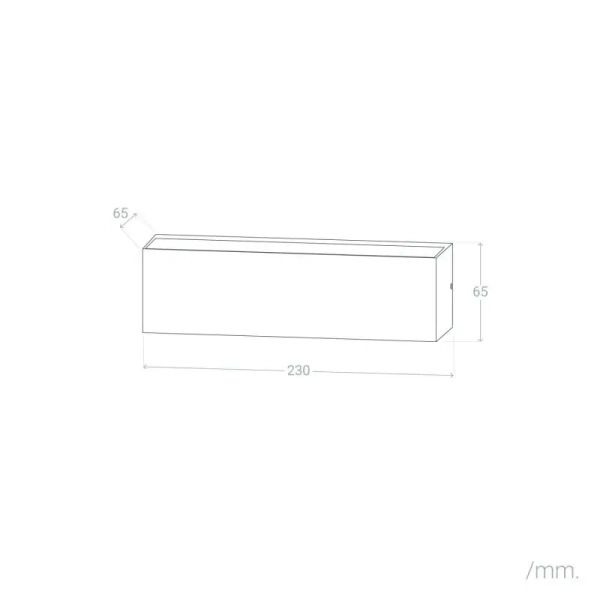 Kinkiet ogrodowy Azzura ABR-LZKO-10W-3000K LED 10W 3000K IP54 czarny