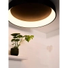 Okrągły plafon Talowe 46100/80/30 Lucide LED 80W 3000K na korytarz czarny