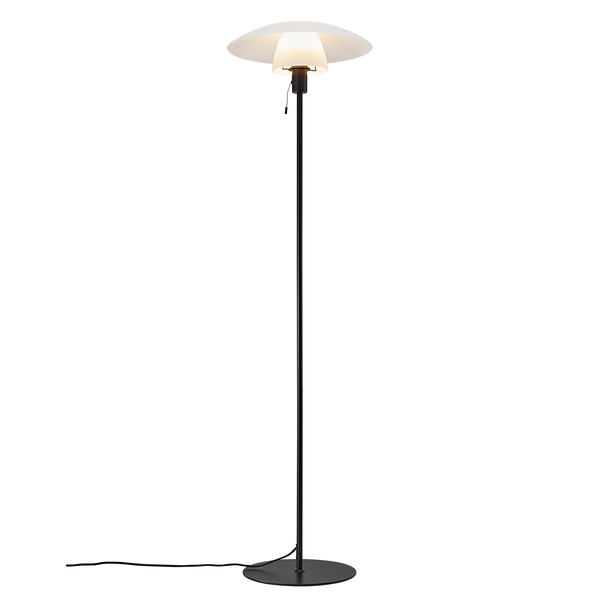 Lampa podłogowa Verona 2010884001 Nordlux szklana biała czarna