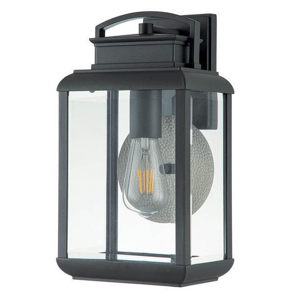 Zewnętrzna lampa ścienna Byron QZ-BYRON-M-GR IP44 prostokątna grafit