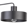 Kinkiet LAMPA ścienna VASCO 31555 Sigma okrągła OPRAWA metalowa na wysięgniku czarna