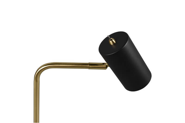 Stojąca LAMPA biurkowa VANTOS DL108512400 Trio regulowana LAMPKA loftowa tuba metalowa stołowa mosiądz