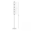 Stojąca lampa do salonu 23064 LED 17W 3000K przydymione kule czarny