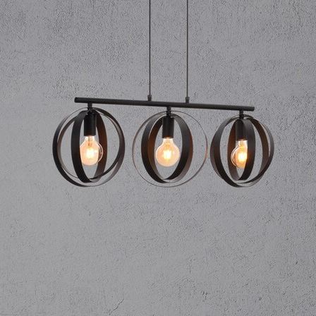 Kuchenna lampa wisząca Cortado 5361 nad wyspę zwis metalowy czarny