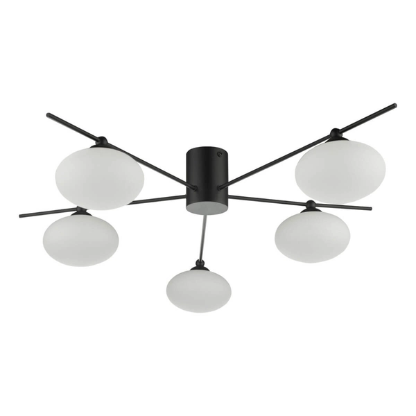 Sufitowa lampa do sypialni Jasper JAS5422 molekuły białe czarne