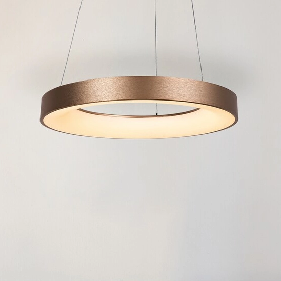 LAMPA wisząca CARMELLA 5055 Rabalux metalowa OPRAWA zwis LED 80W 4000K pierścień ring okrągły złoty