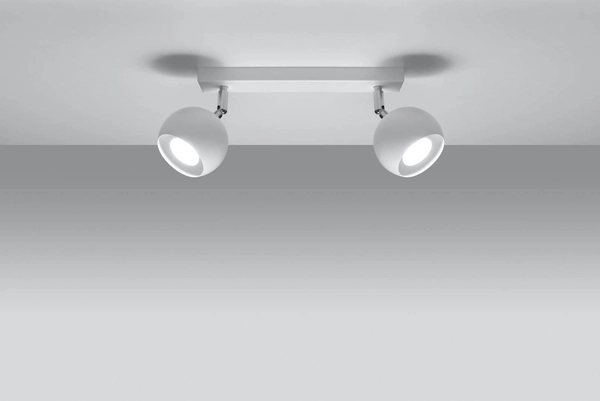 LAMPA sufitowa SL.0438 metalowa OPRAWA listwa SPOT regulowane kule balls biale