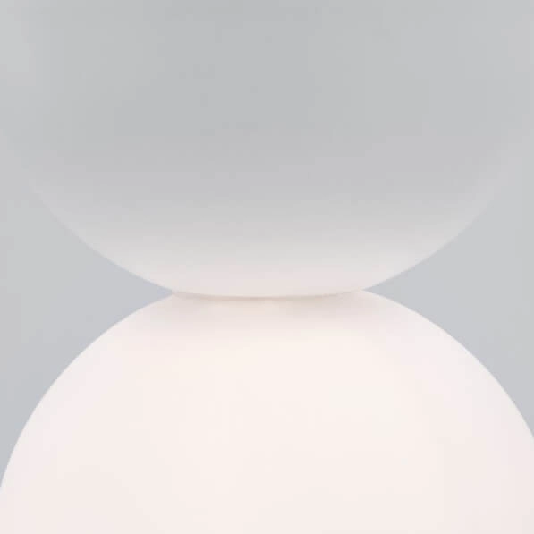 Betonowa lampa wisząca IBAGUE LE42063 nad stół kulista biały