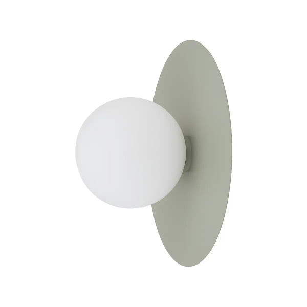 Salonowy kinkiet ścienny SATURN biały szałwiowy szklany kula 1xG9 okrągły ball 12438