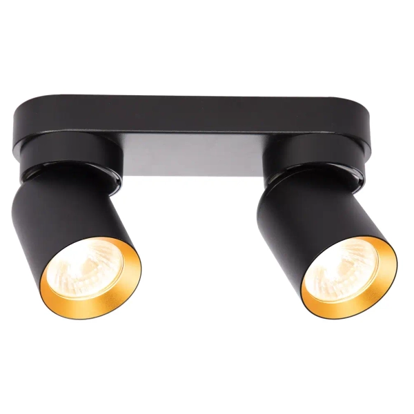 Sufitowa lampa do biura ANDY ML9935 tuby regulowana czarno złoty
