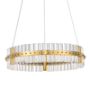 Dekoracyjna lampa wisząca MAYO LE44224 LED 45W 3500K ring szklana złota