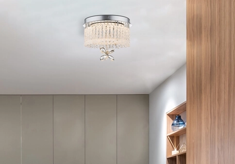 Plafon Mathilda 68397-12 z kryształkami LED 12W chrom