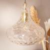 Szklana lampa wisząca Pico ABR-LWS Abruzzo nad stół złoty przezroczysty