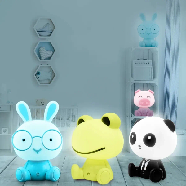 Dotykowa lampa stołowa Żabka 327222 LED 2,5W USB dziecięca zielona
