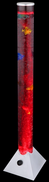 Podłogowa lampa stojąca Mendoza 5 rybek LED RGB 0,06W srebrna