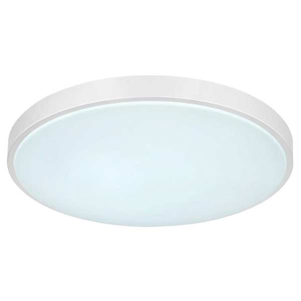 Minimalistyczna LAMPA sufitowa SONNY 41586-24 Globo okrągła LED 24W 2700K - 6000K do salonu srebrna