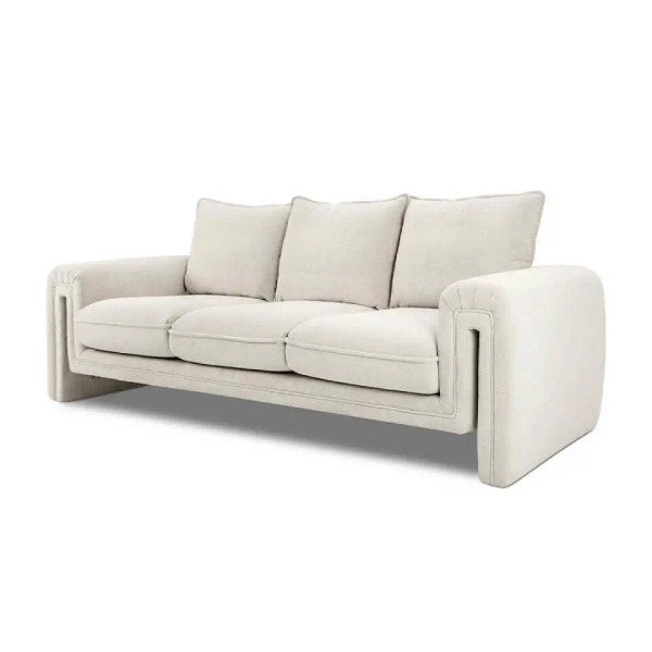 Sofa tapicerowana KELLY beżowa KH1501100164 wys. 90 cm do salonu