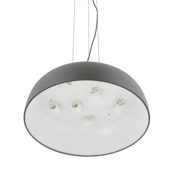 Wisząca lampa Satellite 11232 Nowodvorski ciemna kopuła jedwabisty grafit biała