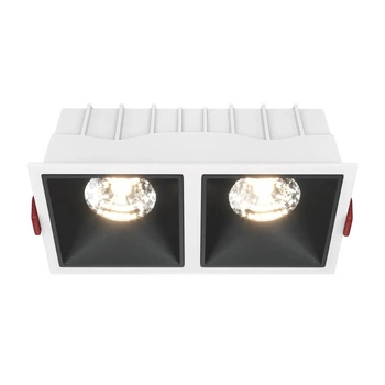 Lampa sufitowa Alfa DL043-02-15W3K-D-SQ-WB LED 30W 3000K wpust biały czarny