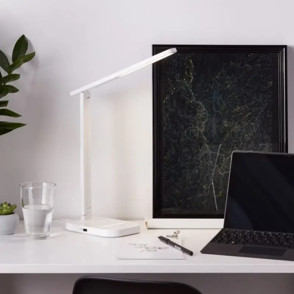 Lampka stołowa do gabinetu Vicari G93102/05 LED 6W 3000-6000K biała