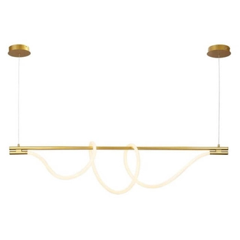 Lampa wisząca nad wyspę Spirali ABR-HILTON-SG-38W LED 45W 3000K złoty