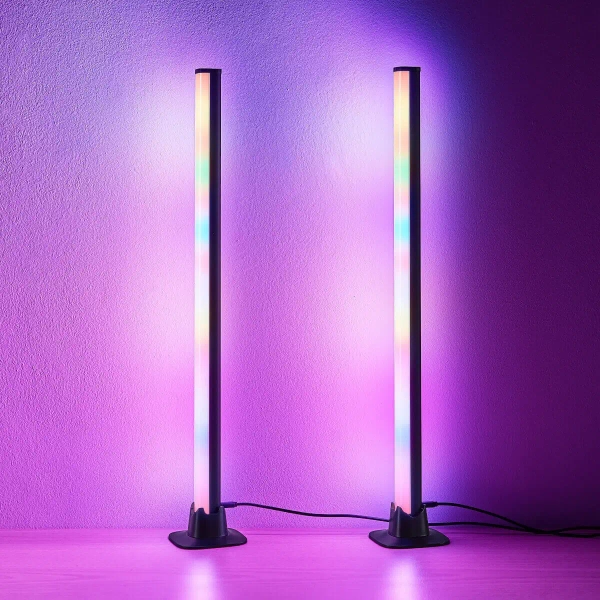 Zestaw dwóch lamp stojących Boy R55392102 RL Light LED 5W RGB słupki czarny
