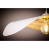 Wisząca falowana lampa LEAF biała złota 1xE27 kapelusz 41921