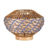 Stołowa lampa LOMVERO LE45357 do salonu boho brązowa niebieska